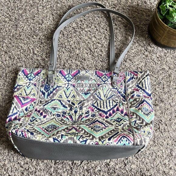 Sakroots Handbags - Sakroots Artists Circle Slate Brave Beauty Med Metro Tote Shoulder Bag New